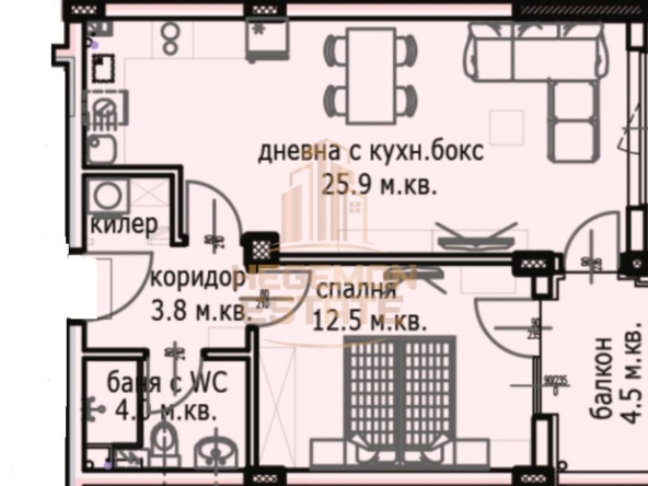 2-стаен, нова тухла, Кайсиева градина, Варна - 0